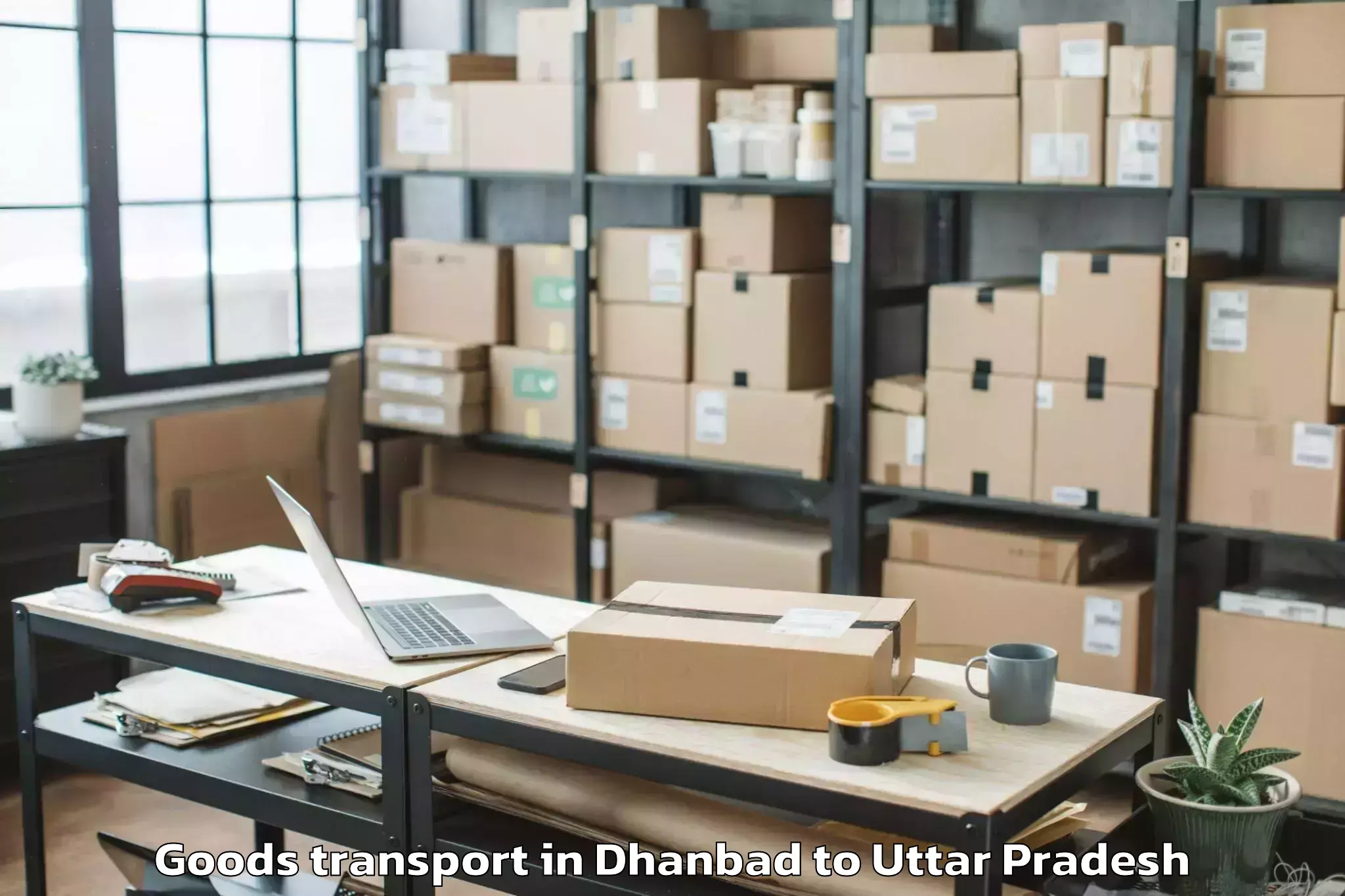 Affordable Dhanbad to Balia Goods Transport